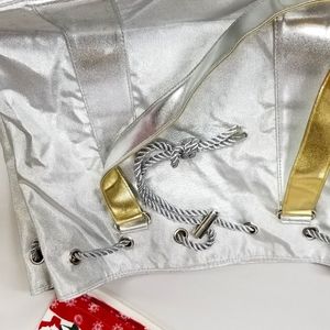 Sliver/Gold Medium Shoulder Bag